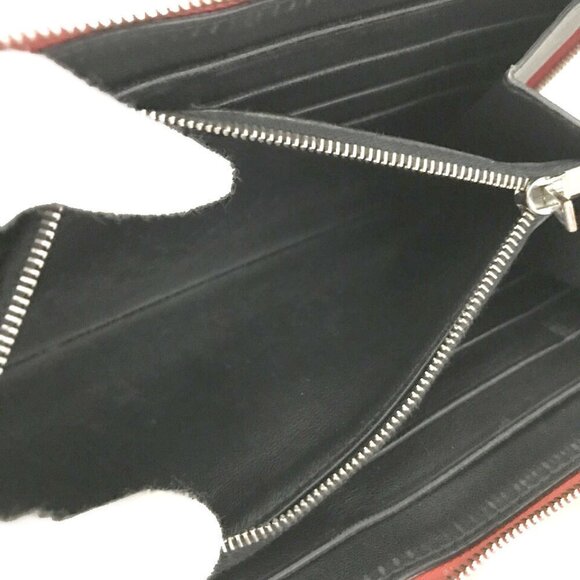 CELINE Logo Orange Leather Zip Around Long Wallet /3U0790 - Picture 7 of 7